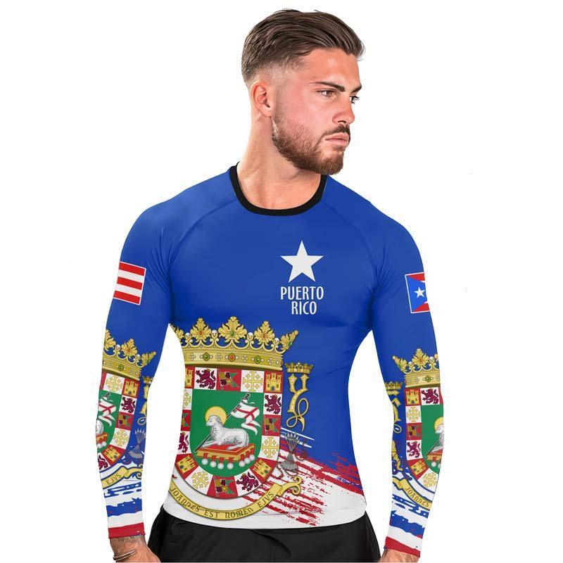Puerto Rican Spirit Shield Rash Guard