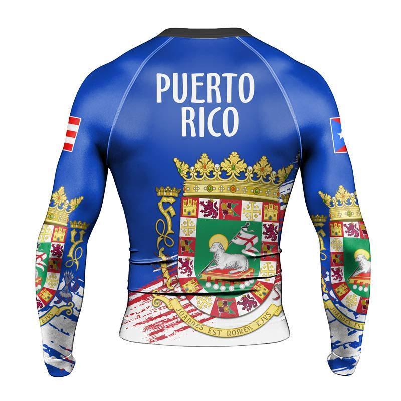 Puerto Rican Spirit Shield Rash Guard