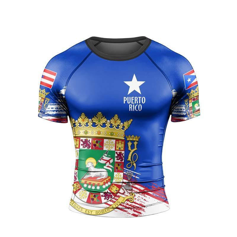 Puerto Rican Spirit Shield Rash Guard