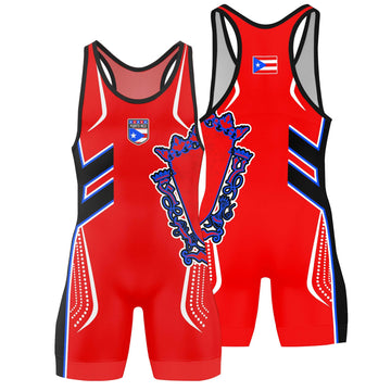 Puerto Rico Sublimated Wrestling Singlet