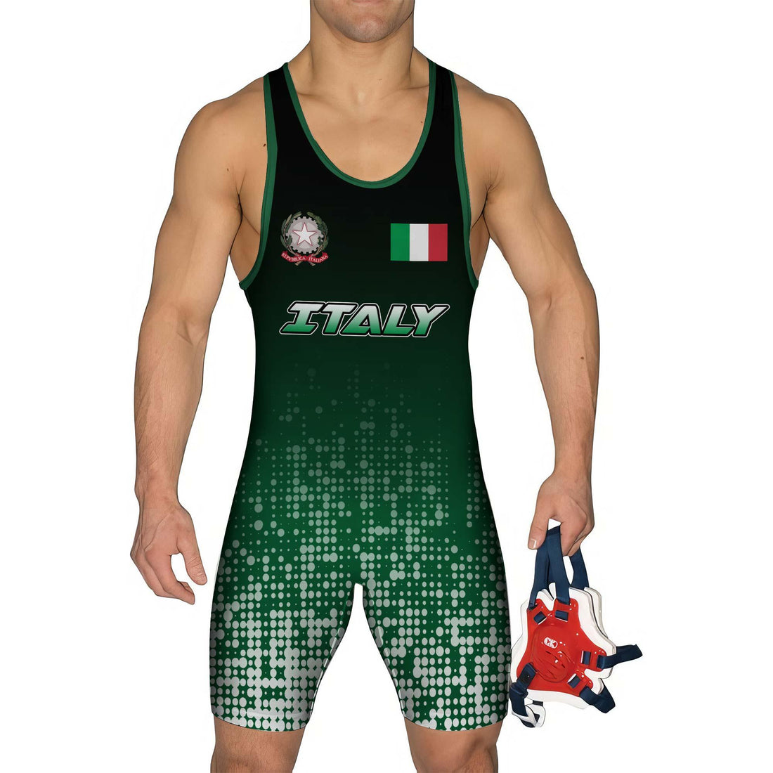 Repvbblica Italiana Wrestling Singlet