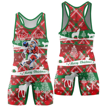 Santa Choke Men's Wrestling Singlet