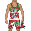 Santa Choke Men's Wrestling Singlet
