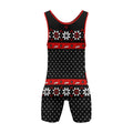 Santa Pool Christmas Wrestling Singlet