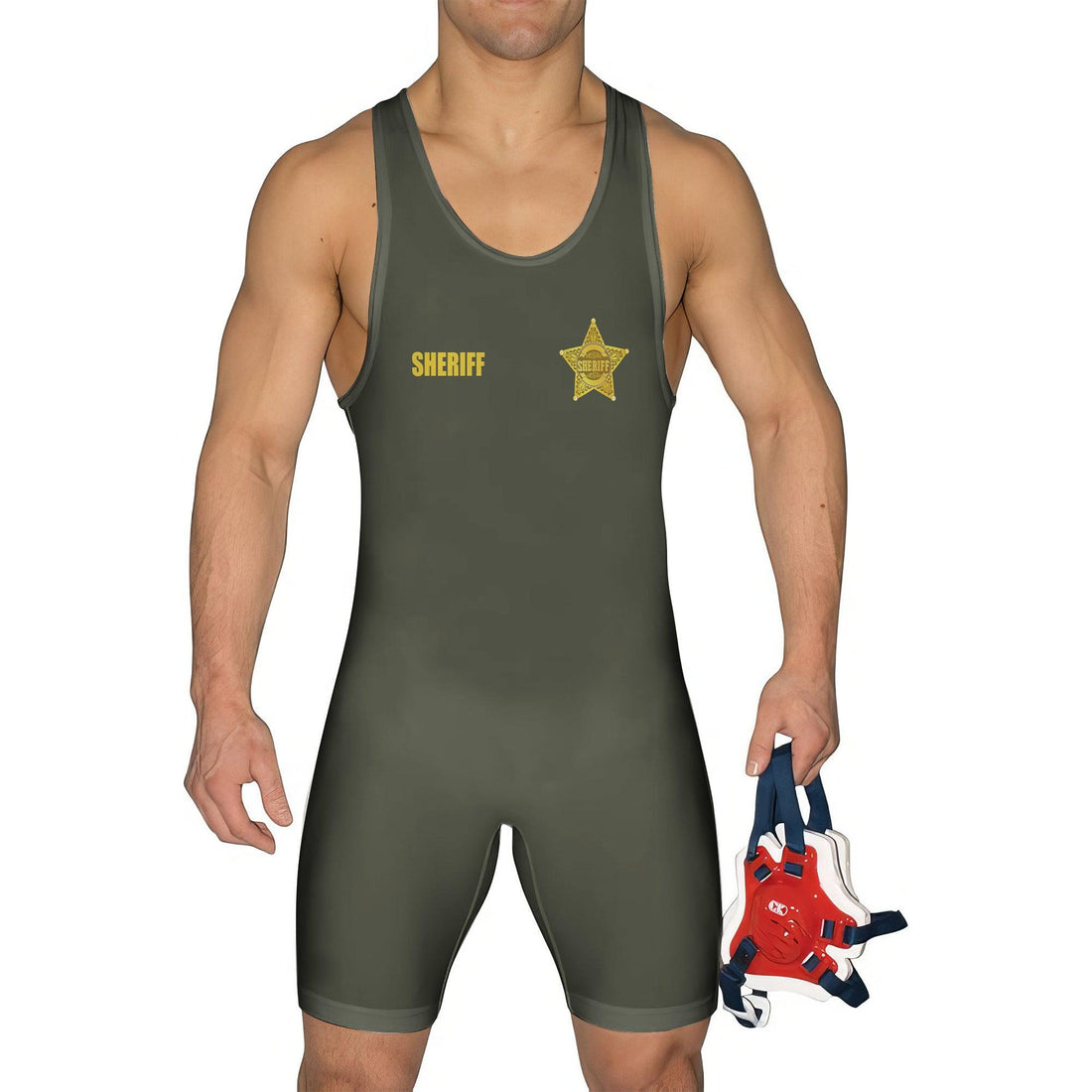 Sheriff's Office Star Wrestling Singlet