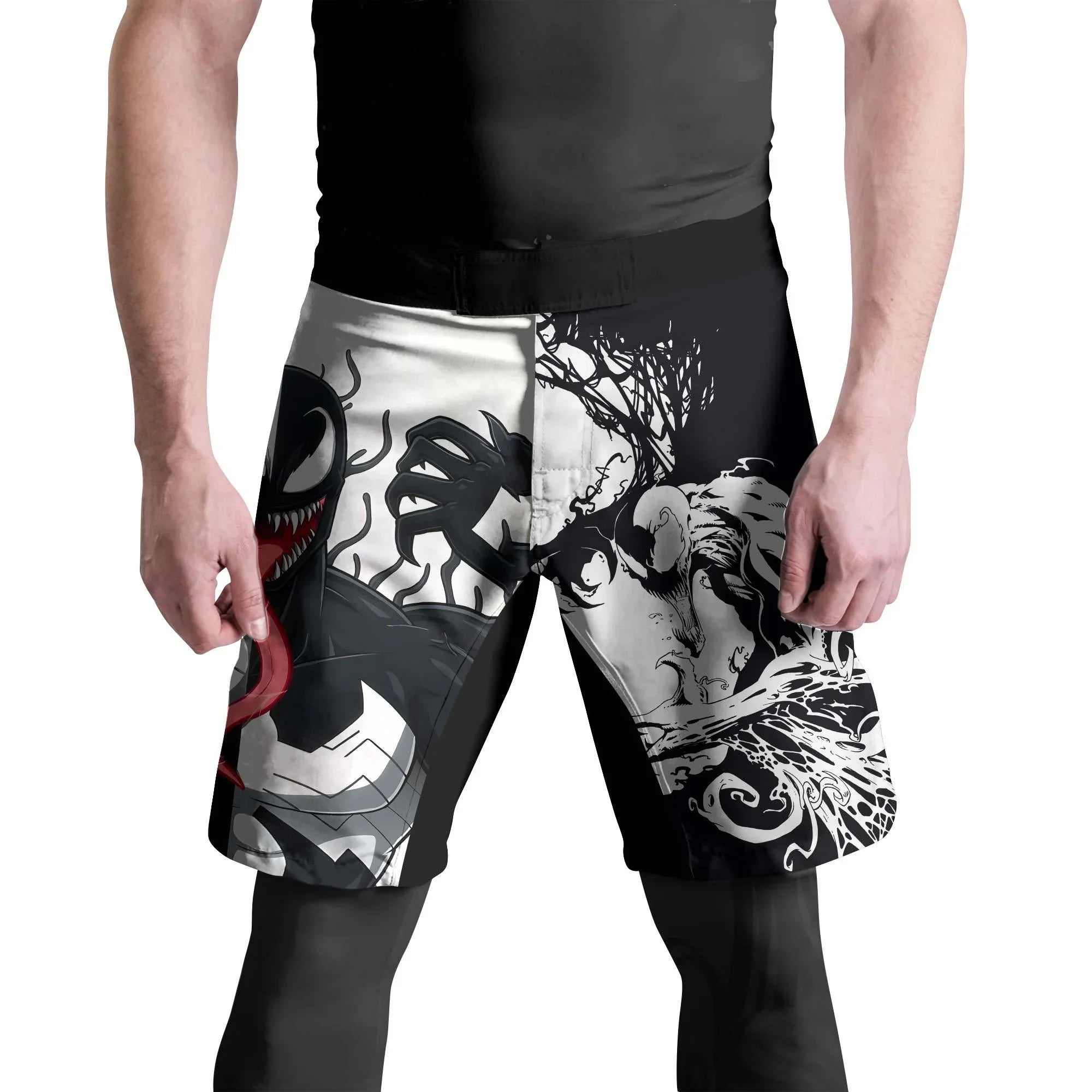 Spider Man 2 Venom And Anti Venom Fight Shorts | Mens Trunks