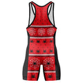 Spider Man Christmas Techsuit Wrestling Singlet