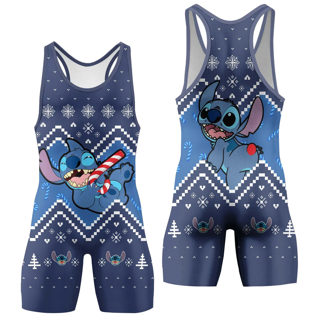Stitch Christmas Wrestling Singlet