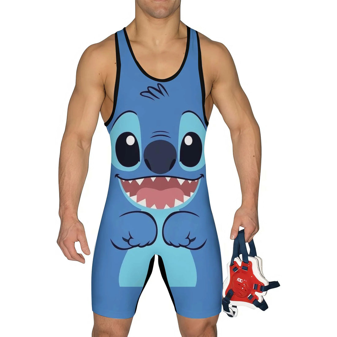 Stitch Face Wrestling Singlet