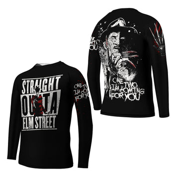 Straight Outta Elm Street Kids Rash Guard