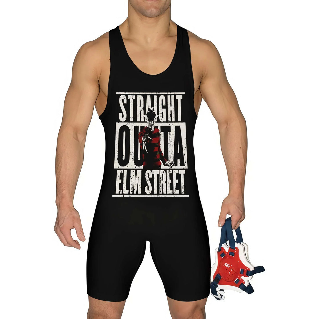 Straight Outta Elm Street Wrestling Singlet