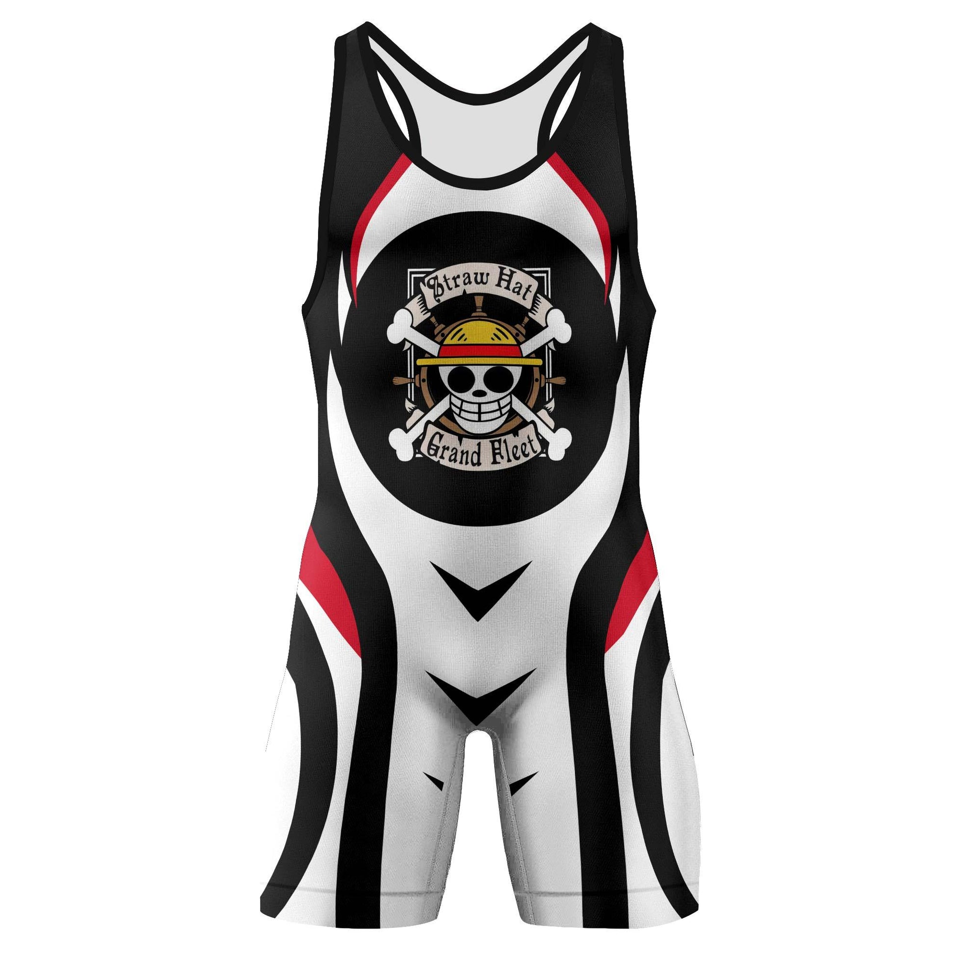 Straw Hat One Piece Wrestling Singlet