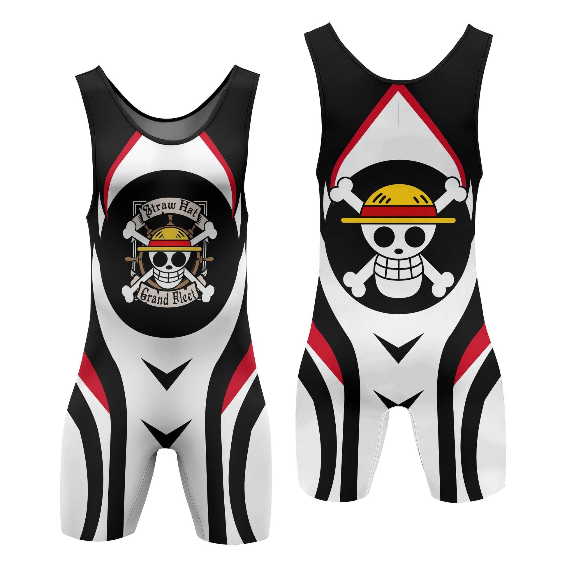 Straw Hat One Piece Wrestling Singlet