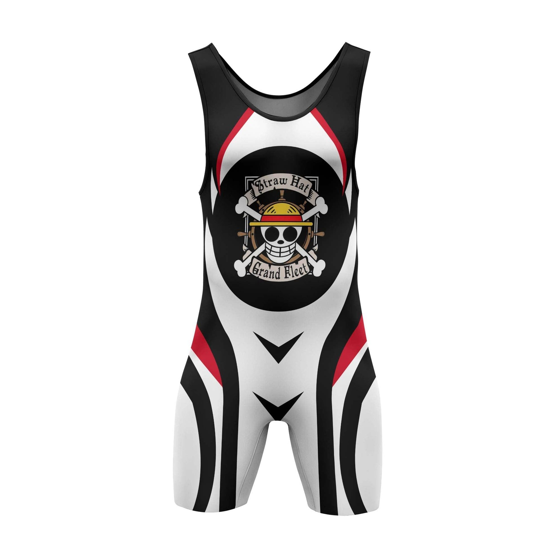 Straw Hat One Piece Wrestling Singlet