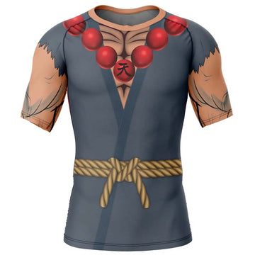 Street Fighter Akuma Short Sleeve Rash Guard