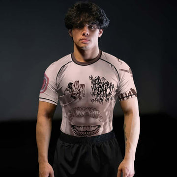 Suicide Squad Joker Tattoo Rash Guard