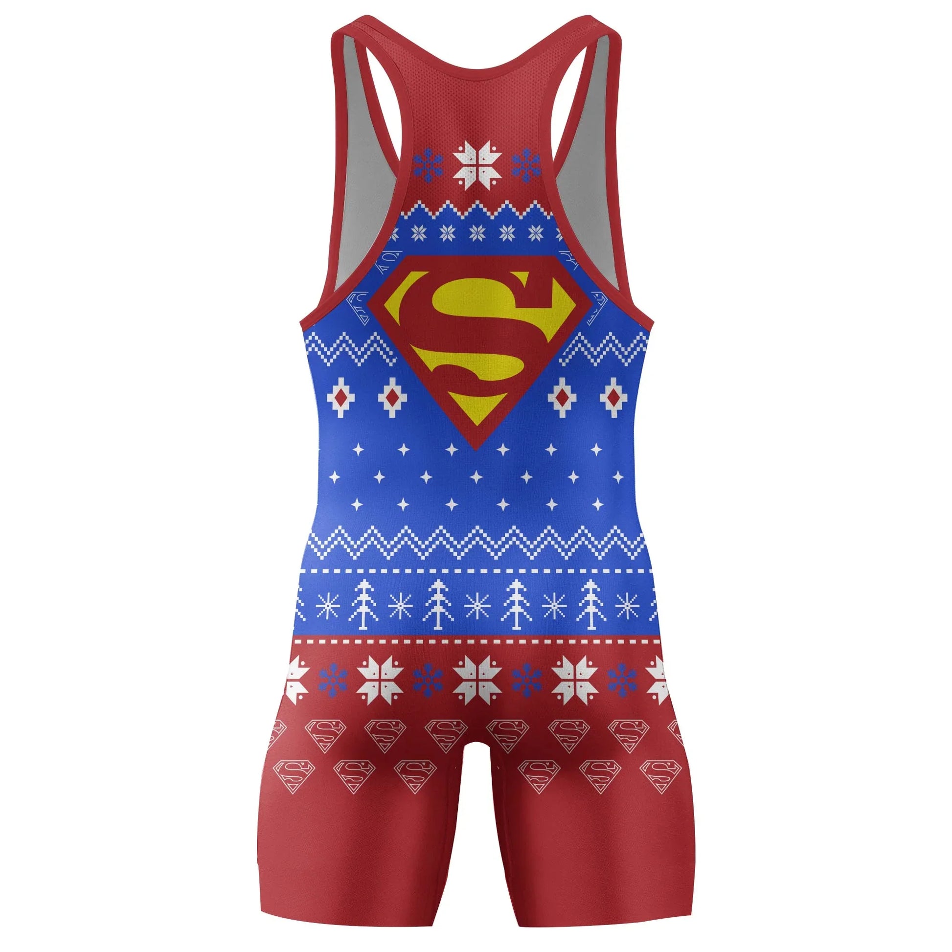 Superman Christmas Wrestling Singlet