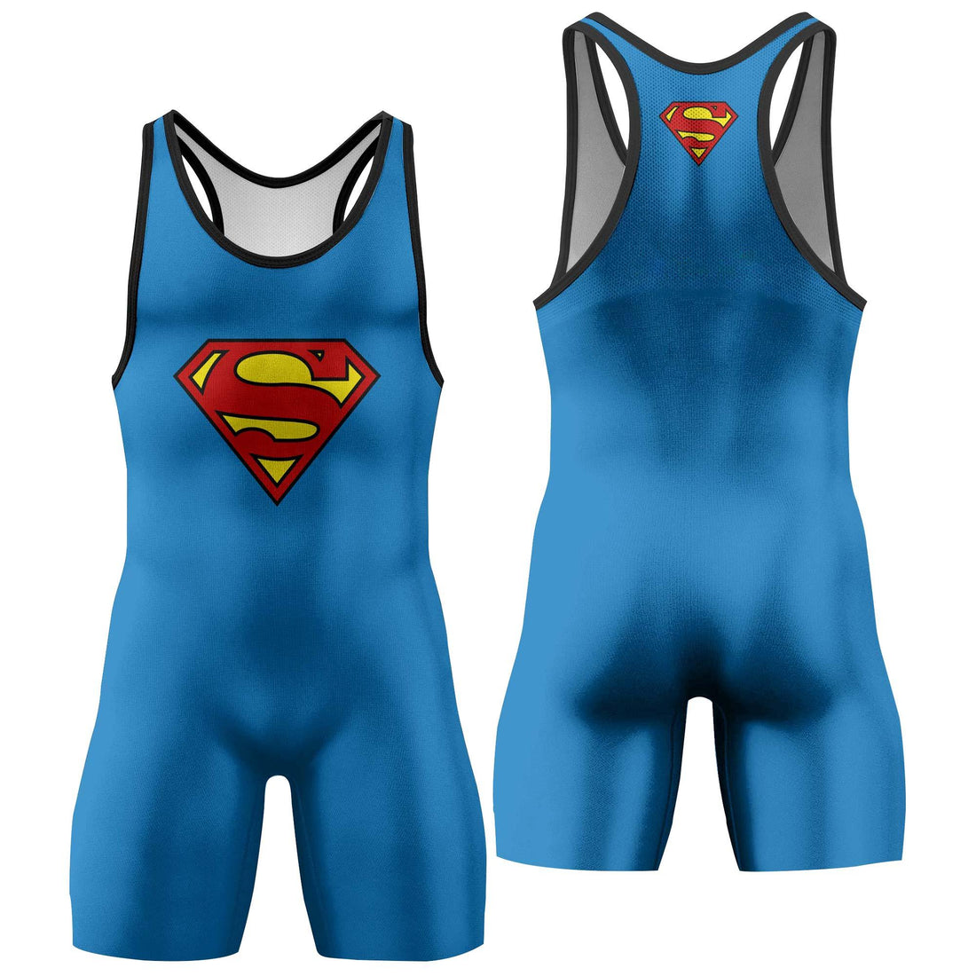 Superman Symbol Wrestling Singlet