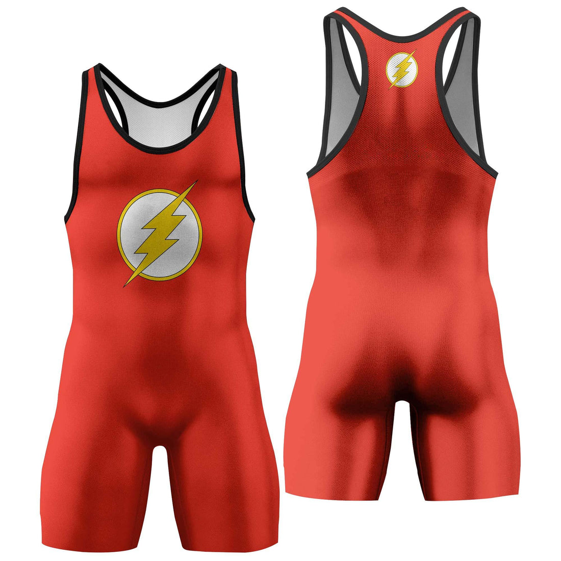 The Flash Symbol Wrestling Singlet