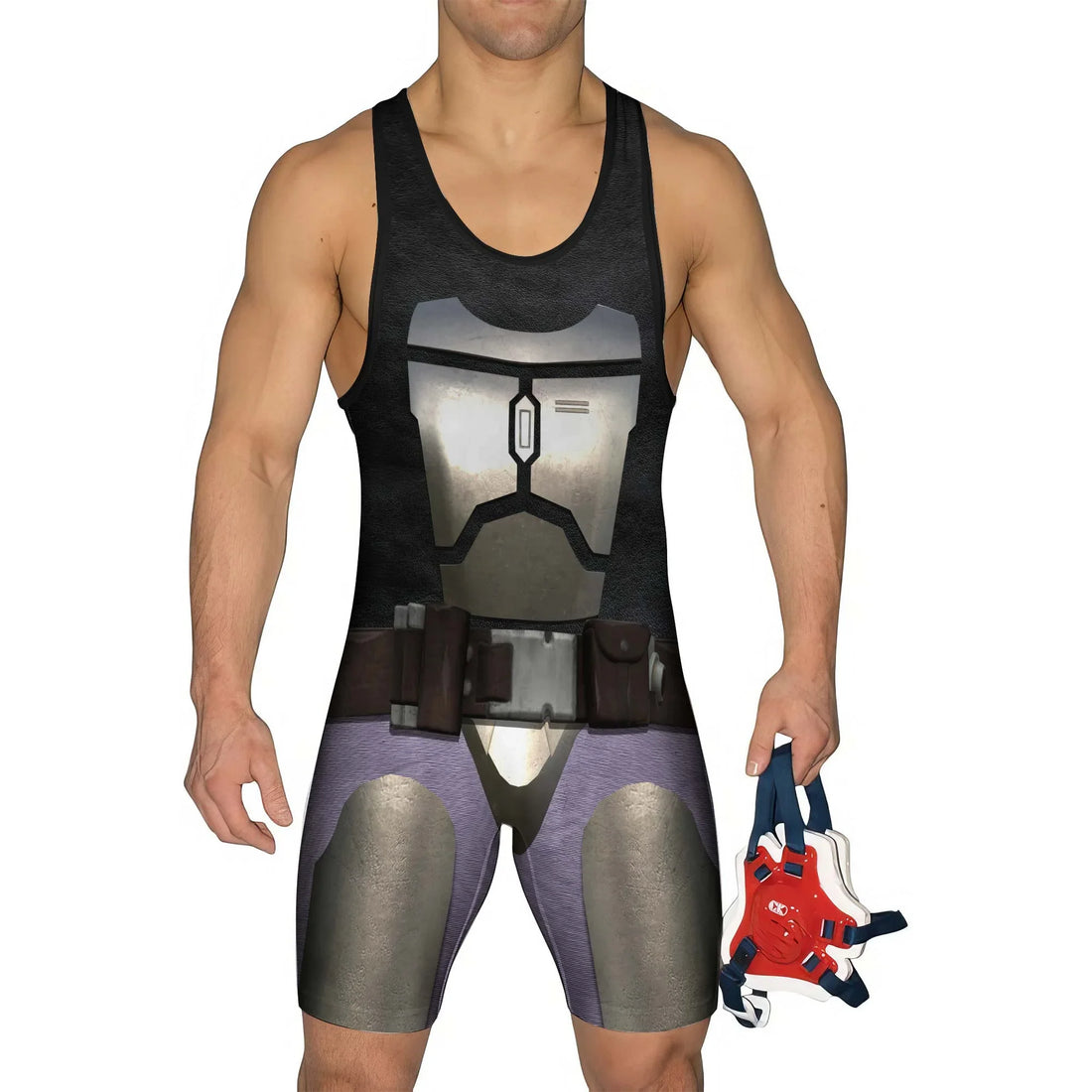 The Mandalorian Cosplay Wrestling Singlet