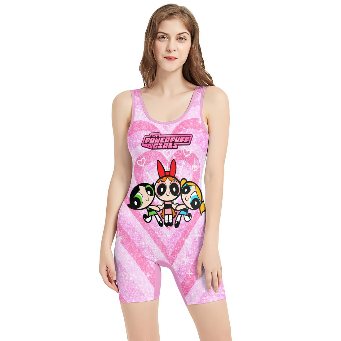 The Powerpuff Girls Heartbeat Wrestling Singlet