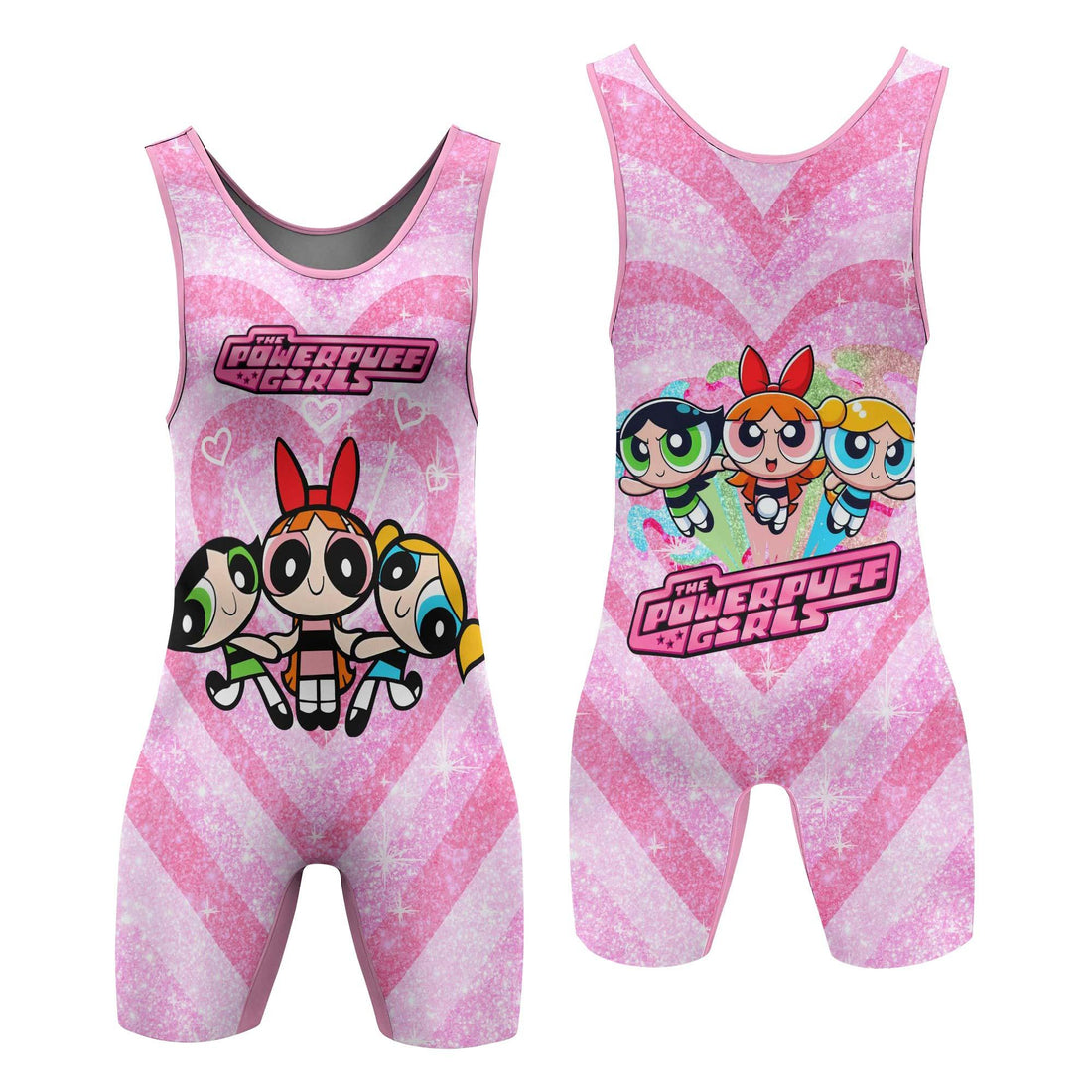 The Powerpuff Girls Heartbeat Wrestling Singlet
