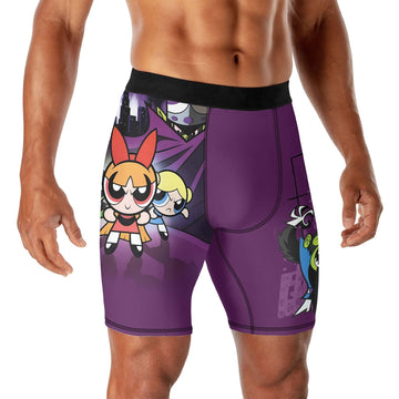 The Powerpuff Girls Versus Mojo Jojo Compression Shorts