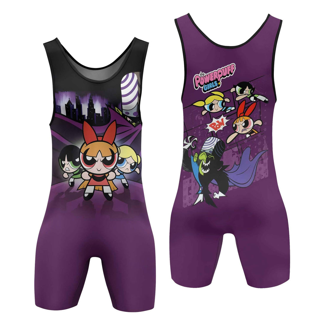 The Powerpuff Girls Versus Mojo Jojo Wrestling Singlet