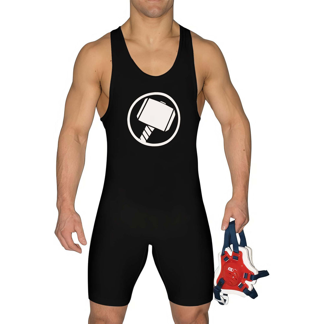 Thor Hammer Symbol Wrestling Singlet