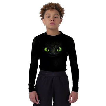 Toothless Face Kids Rash Guard