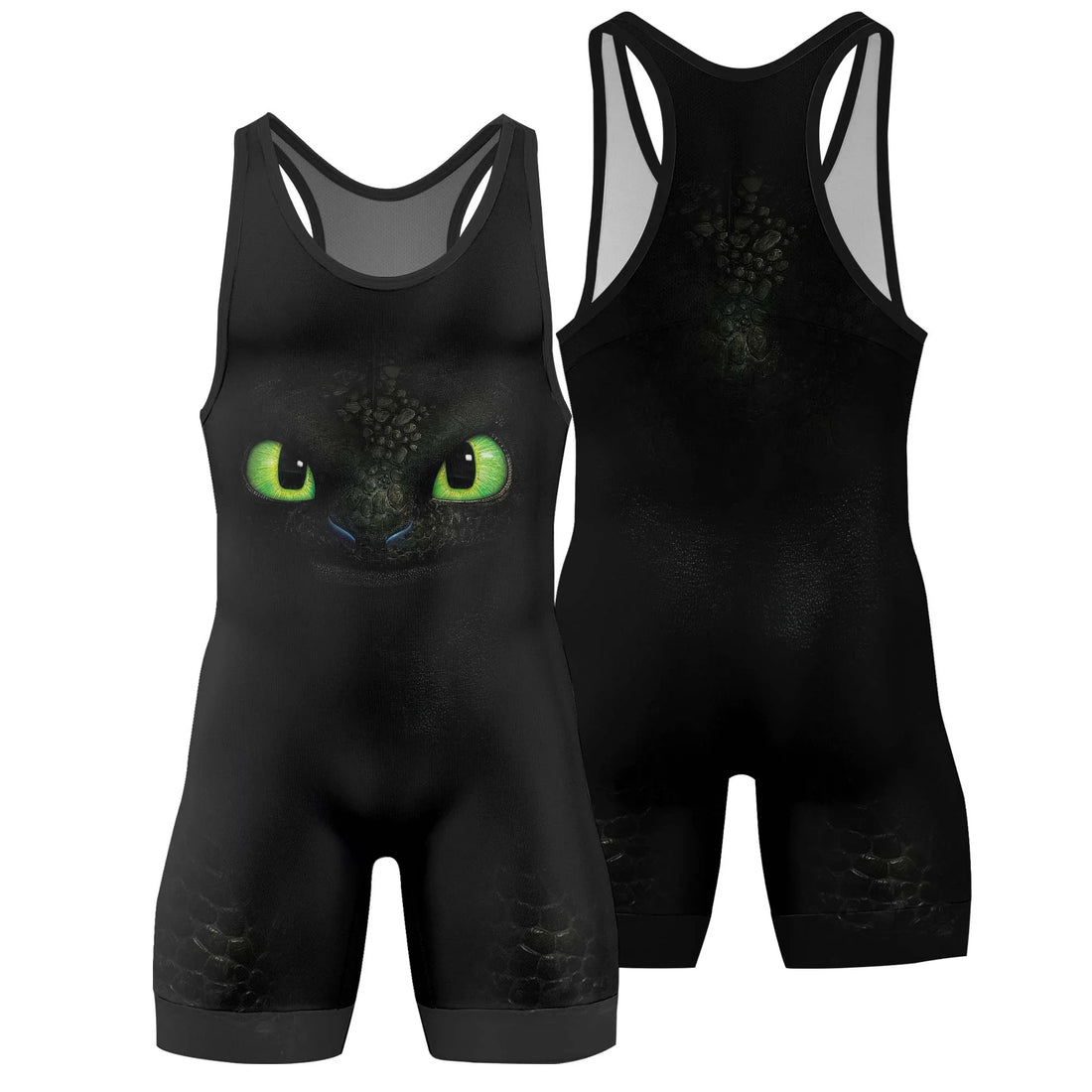 Toothless Face Wrestling Singlet