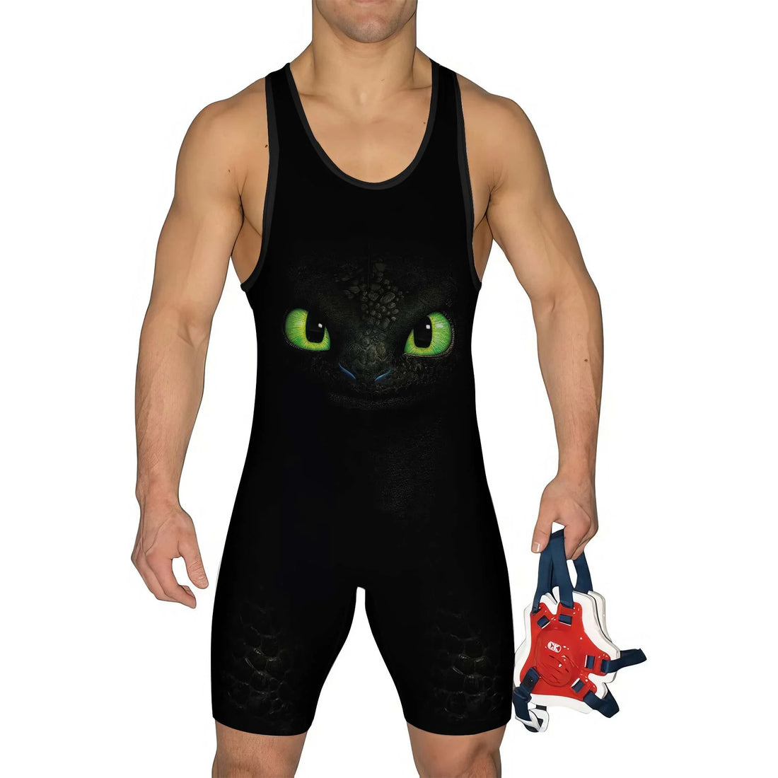 Toothless Face Wrestling Singlet