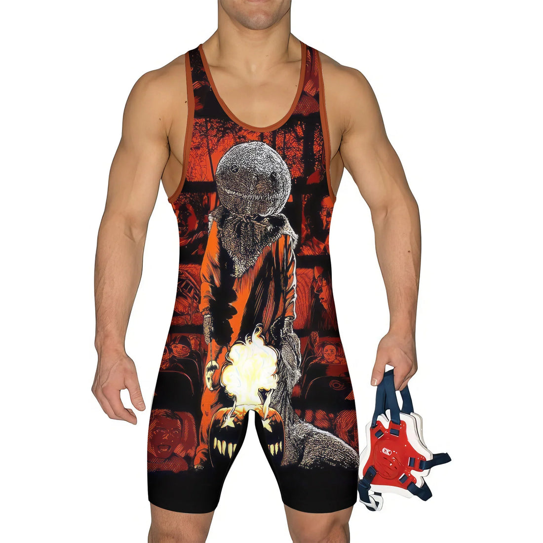 Trick 'r Treat Sam's Back Wrestling Singlet