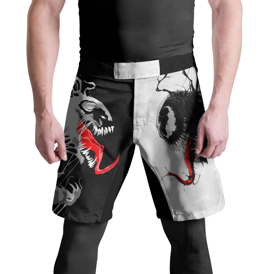 Venom And Anti-Venom Combat Fight Shorts