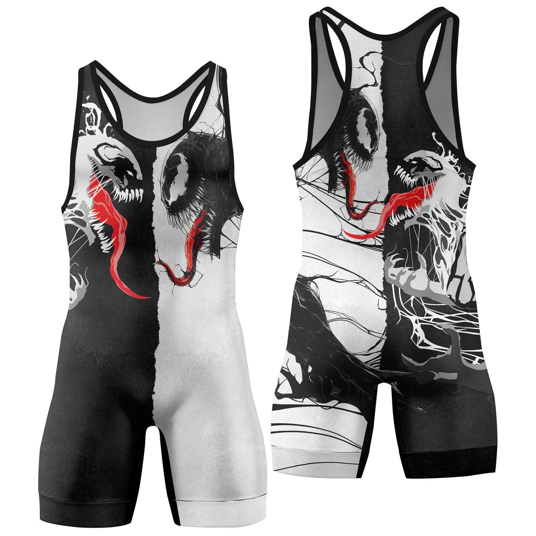 Venom And Anti-Venom Combat Men's Wrestling Singlet