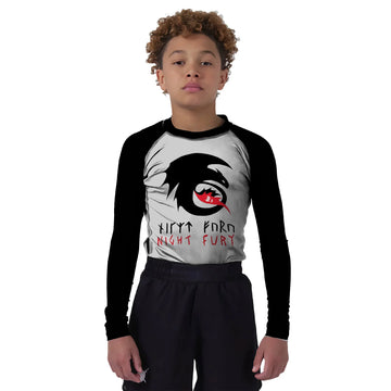 Viking Night Fury Toothless Kids Rash Guard