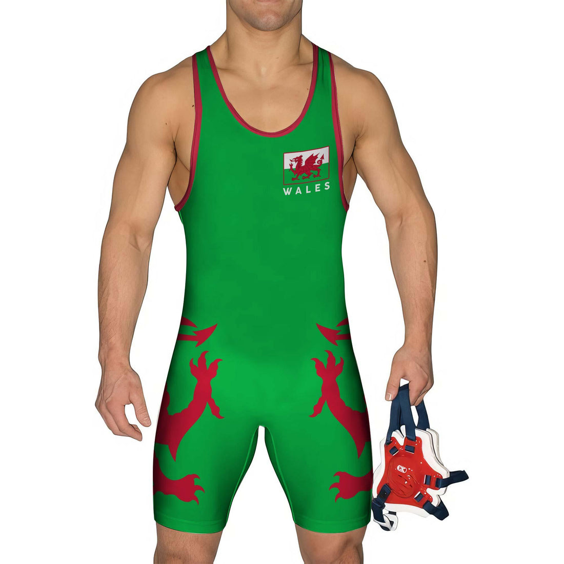 Wale Flag Wrestling Singlet