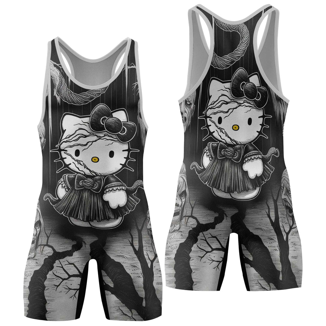 Wednesday Kitty Wrestling Singlet