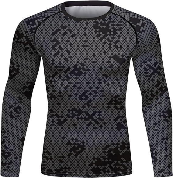 Black Basic Martial Art Long Sleeve Rash Guard Black Basic Gym Shirt