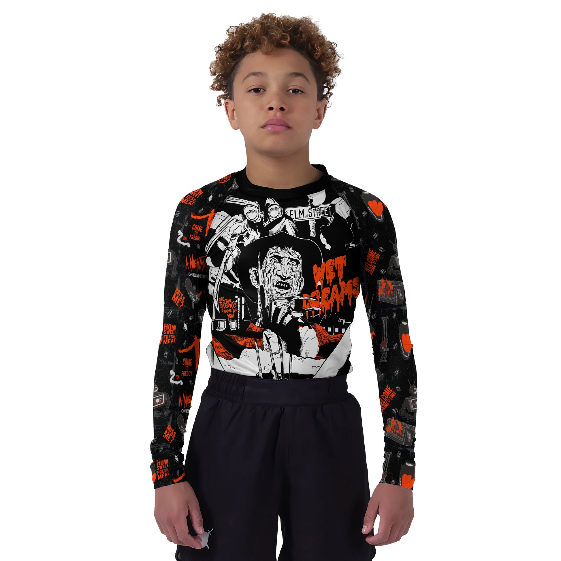 A Nightmare on Elm Street Kids Rash Guard