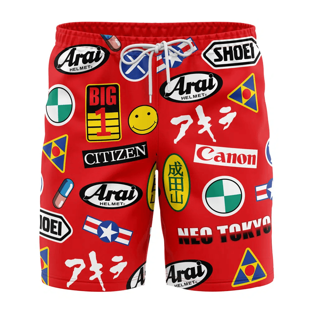 Akira Bike Decals of Kanae Swim Trunks