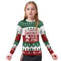 All I Want For Christmas Is Jiu Jitsu Kids Rash Guard