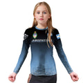 Argentina Halftone Kids Rash Guard