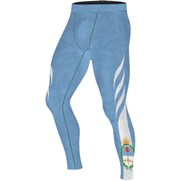 Argentina Heritage Force Men's Compression Leggings