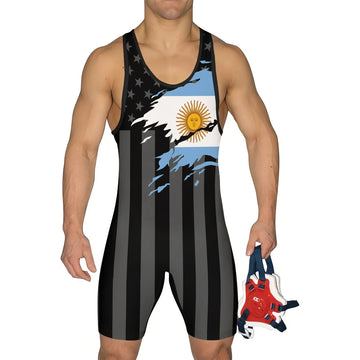 Argentina Phantom Division Wrestling Singlet