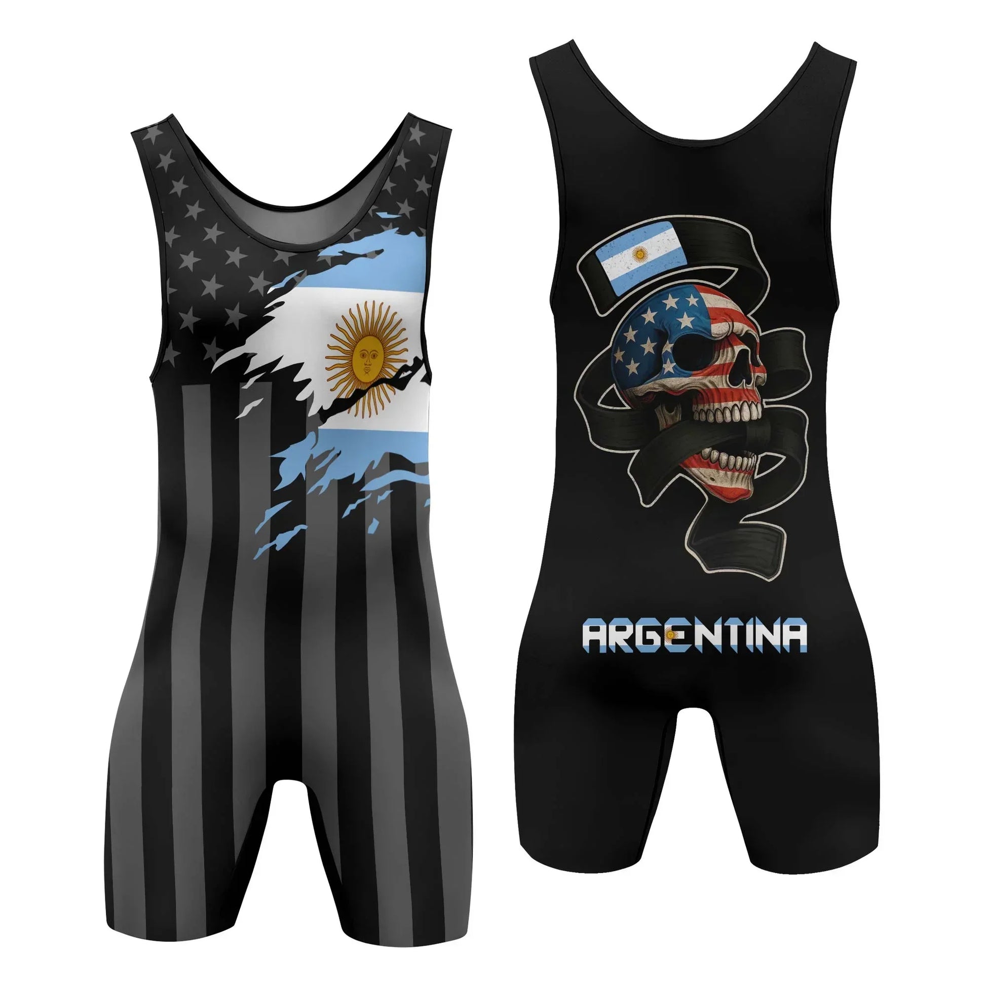 Argentina Phantom Division Wrestling Singlet