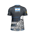 Argentina Skull Fighter Kids Rash Guard