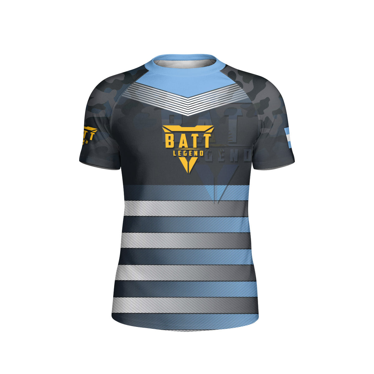 Argentina Skull Fighter Kids Rash Guard