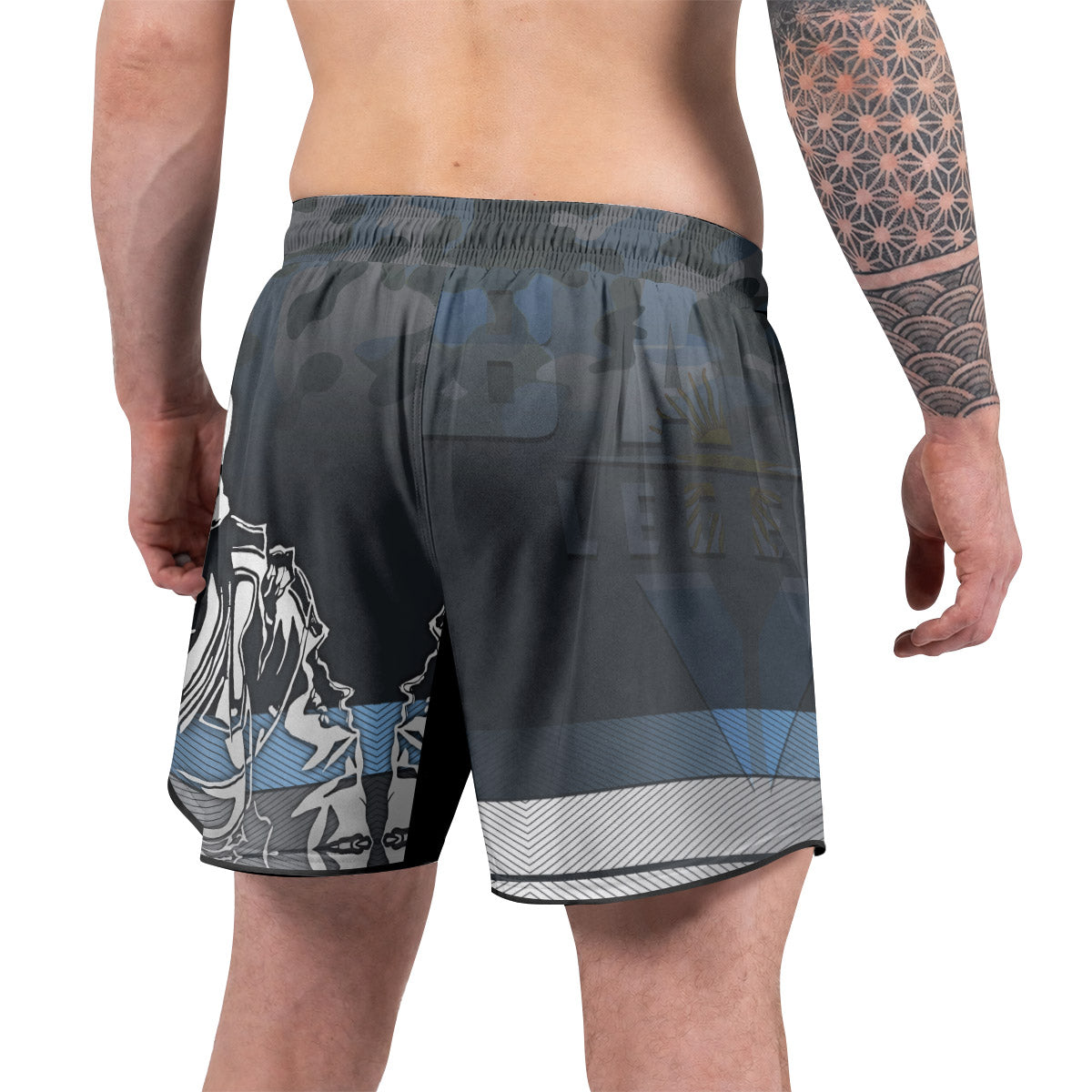 Argentina Skull Fighter Grappling Shorts
