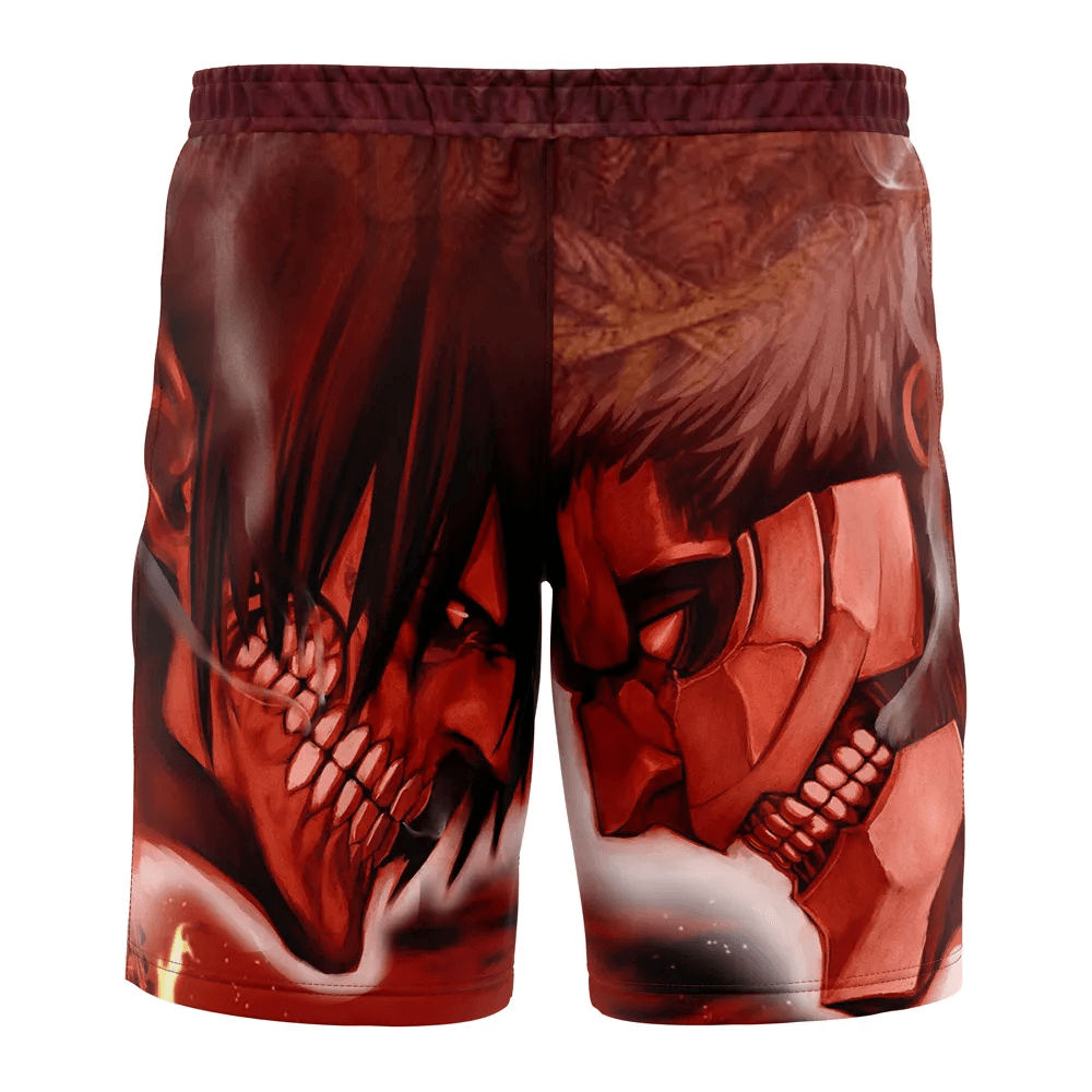 Attack on Titan Eren Versus Armored Titan Swim Trunks